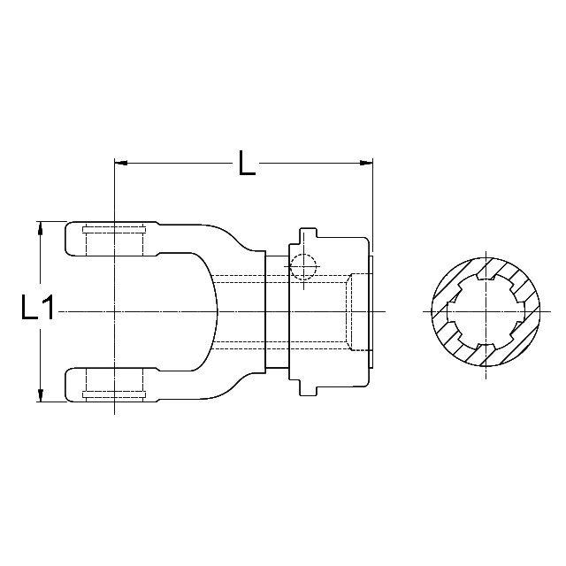 Machoire Extremite 1"3/4 20C 42X104 Verrou A Billes ASG référence fournisseur WAL2684106